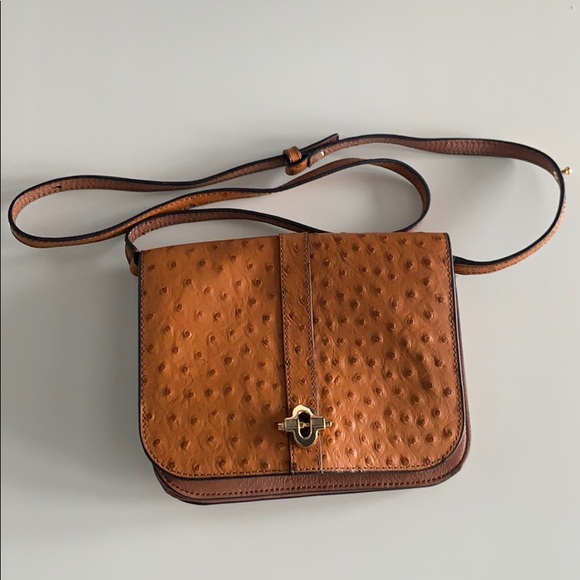 ostrich crossbody purse
